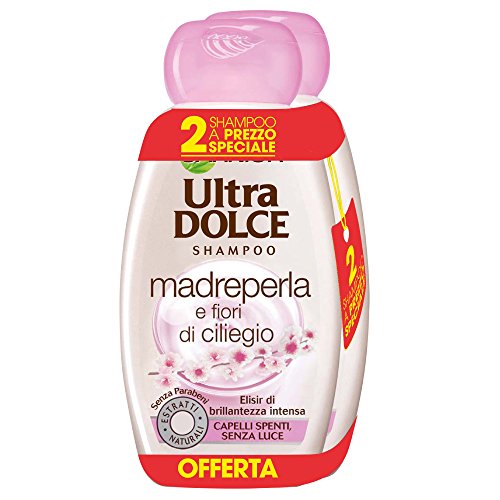 Garnier Ultra Dolce Champú, nácar y cerezo, 3 x paquete de 2, Total: 6 botellas