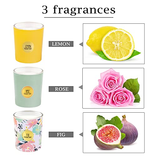 GEEKEO Velas Aromáticas,6 Piezas 7.5 oz Velas Perfumadas Velas Aromaticas para Regalo Velas Perfumadas para Regalar Regalos Mujer Regalos Originales Ppara Mujer Alivia el Estrés Relajación Fiesta