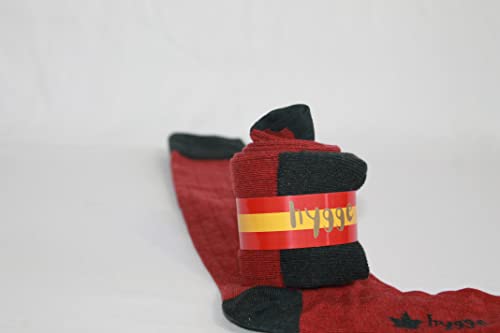 Genérico HYGGE SOCKS. Calcetines largos de hombre. Calcetines de algodón peinado italiano. Diversos modelos disponibles. Para cualquier época del año (41-45, Fiume y negro)