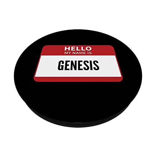 Génesis Nombre Tag, Hola Mi Nombre Es Génesis PopSockets PopGrip Intercambiable