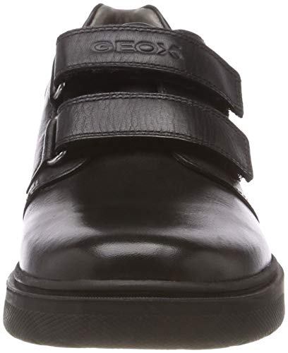 Geox J Riddock Boy H - Zapatos De Uniforme Escolar Niños, Negro (Black), 38 EU, Par