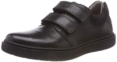 Geox J Riddock Boy H - Zapatos De Uniforme Escolar Niños, Negro (Black), 38 EU, Par