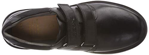 Geox J Riddock Boy H - Zapatos De Uniforme Escolar Niños, Negro (Black), 38 EU, Par