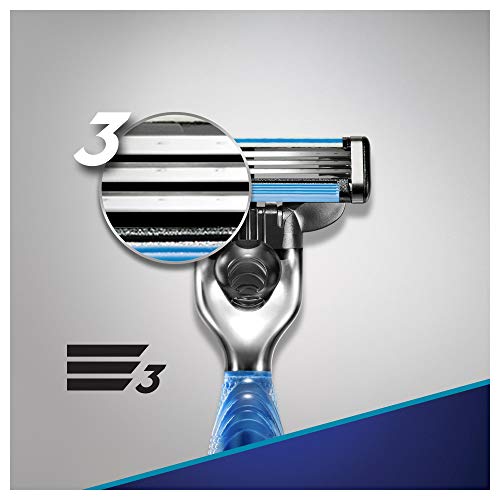 Gillette Mach3 Start - Maquinilla de afeitar con tiras humectantes mejoradas