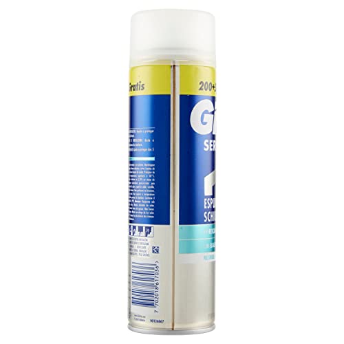 Gillette Series Espuma De Afeitar Refrescante Con Eucalipto Para Hombre, Piel Sensible, Protección Total Ante La Irritación, Ayuda A Proteger Contra Cortes, Ardor, Escozor y Enrojecimiento 250ml