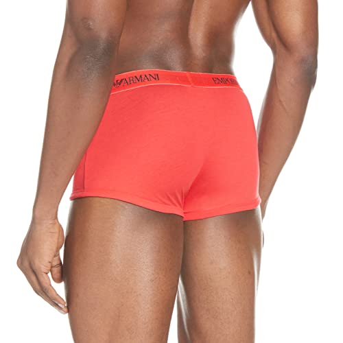 Giorgio Armani 111610cc722 Underwear, Multicolor (White/Red/Black), Medium (Tamaño del Fabricante:M) (Pack de 3) para Hombre