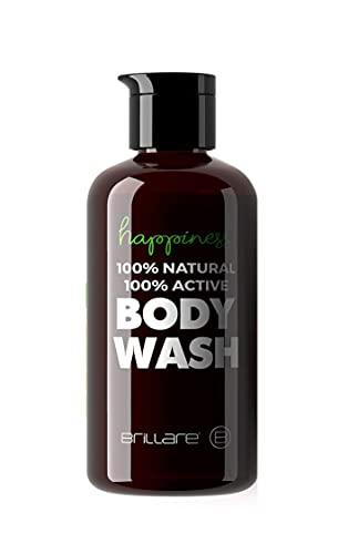 Glamorous Hub Brillare Happiness Gel de baño para la piel más sana (200 ml), naranja, bergamota, limón - Ducha de baño sin sulfato ni parabenos para limpiar y nutrir - Piel suave y flexible