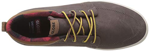 GLOBE GS Chukka, Zapatillas de Skateboard Hombre, Marrón (Dark Brown/Plaid 17307), 40.5 EU