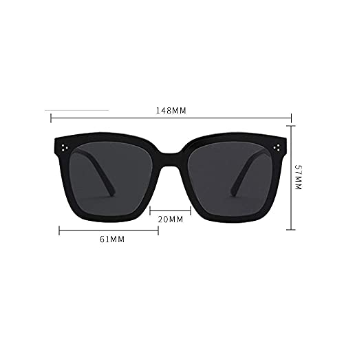 GM Gentle Dreamer 17 01 Gafas de sol Monster Anti Blue Light Mujeres UV400 Gafas de sol unisex de gran tamaño para hombres y mujeres - Black Dreamer 17 01