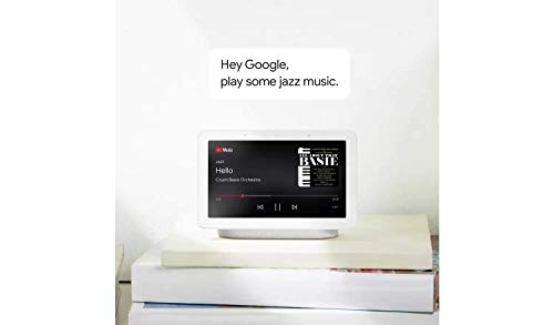 Google Nest Hub - Pantalla inteligente (11,8 x 17,85 x 6,73 cm), color tiza