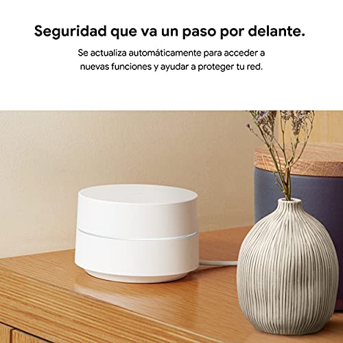 Google Wifi - Enrutador de malla, paquete, juego de 3, para una conexión confiable, cobertura de hasta 85 m² cuadrados por punto