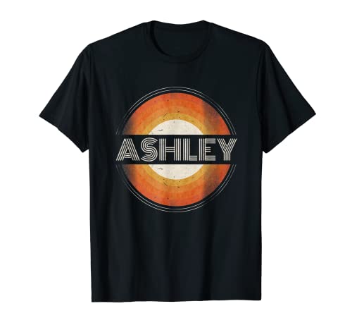 Gráfico 365 Primer Nombre Ashley Retro Personalizado Vintage Camiseta