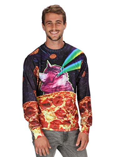 Green Turtle T-Shirts Sudadera para Hombre - Sudaderas Unisexo 3D Estampado 3D Gato Estampado 3D Pizza Regalo para Navidad Medium Multicolor