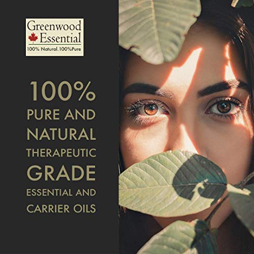 Greenwood Essential - Aceite esencial de milenrama (Achillea millefolium) de calidad prémium y grado terapéutico para aromaterapia y el cuidado de la piel y el cabello, 10 ml