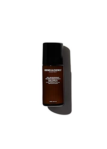 Grown Alchemist Desodorante Roll-On Desodorante, Protección segura sin aluminio, Desodorante para hombres y mujeres, Vegano, Certificado Orgánico, 50 ml