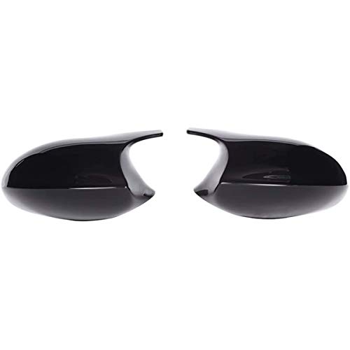 GSRECY Tapa de la cubierta del espejo retrovisor lateral estilo M3 negro brillante para E81 E87 E90 E91 2005-2008 E92 E93 2006-2009 PRE-LCI