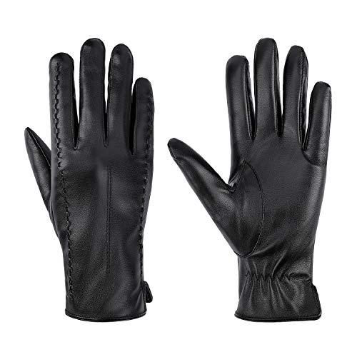 Guantes de Invierno Mujeres Cálido Impermeable Pantalla Táctil A Prueba de Viento Antideslizante Guantes Forro de Lana o Cachemir para Esquí Manejar