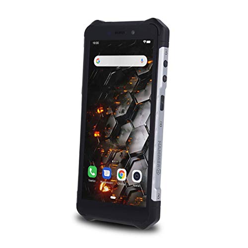 Hammer Iron 3 5.5" IPS, IP68 Robusto Smartphone Militar, Resistente al Agua, a Prueba de Golpes, a Prueba de Polvo, Mega batería 4400mAh, Dual SIM, 16GB de Memoria, Dual SIM, GPS - Plata