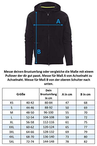 Happy Clothing – sudadera para hombre con capucha – tallas especiales 2XL 3XL, 4XL, 5XL azul oscuro XXXXXL