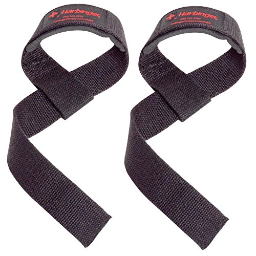 Harbinger Padded Cotton Lifting Straps, Unisex Adulto, Black, Talla única