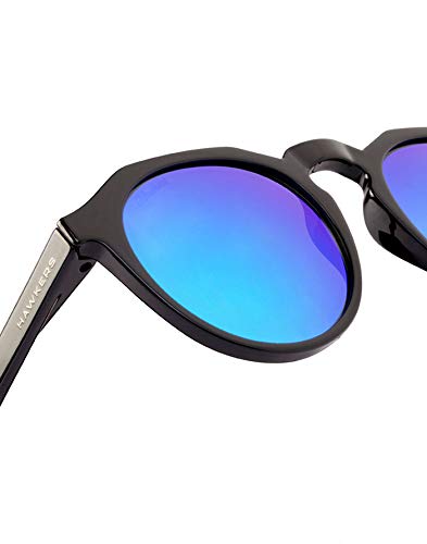 HAWKERS · Gafas de sol WARWICK para hombre y mujer · DIAMOND BLACK · CLEAR BLUE