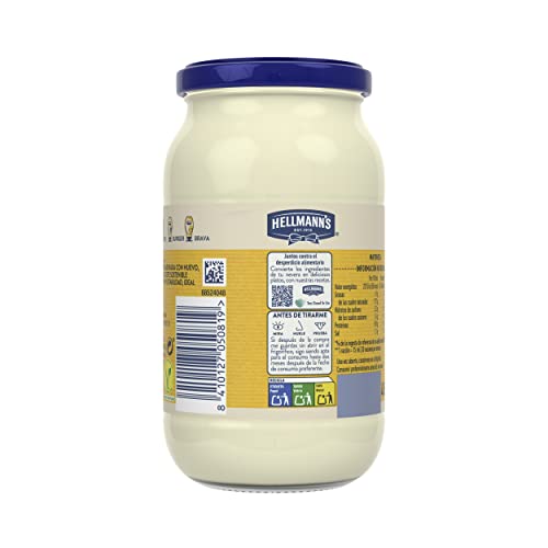 Hellmann's  Gran Mayonesa  en Tarro  450ml - Pack de 4