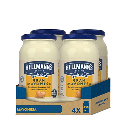 Hellmann's  Gran Mayonesa  en Tarro  450ml - Pack de 4