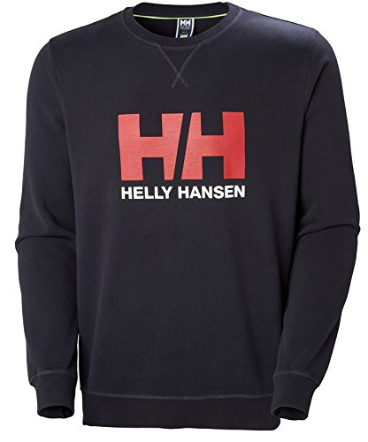 Helly Hansen HH Logo Crew Sudadera, Hombre, Azul Navy, M