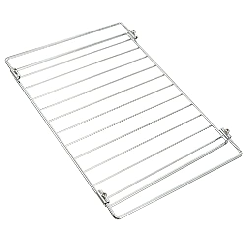 HEMOTON Tercera Telescópica para Hornear Rejilla de Asado de Enfriamiento de Acero Inoxidable para Hornear Bandeja para Horno Robusto Y Óxido Libre Horno Y Lavavajillas Seguro (28-35 Cm)