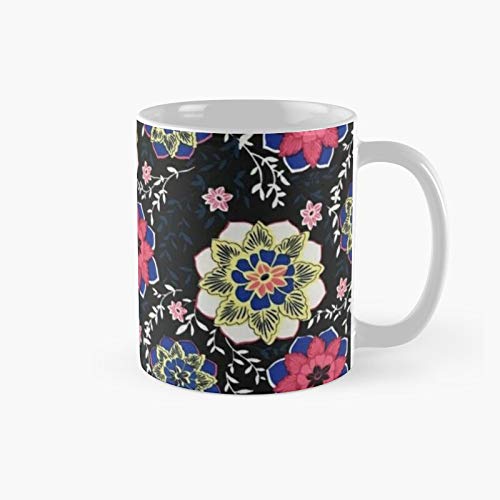 Hermosa taza de flores clásicas, para el día del padre, el mejor regalo de la madre para la familia y tus amigos, para ti mismo, divertidas tazas de café de 11 onzas