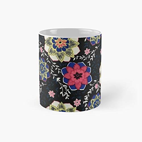 Hermosa taza de flores clásicas, para el día del padre, el mejor regalo de la madre para la familia y tus amigos, para ti mismo, divertidas tazas de café de 11 onzas