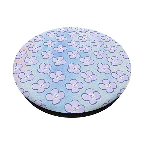 Hibisco Pastel Lila Claro Púrpura Acuarela Estética PopSockets PopGrip Intercambiable