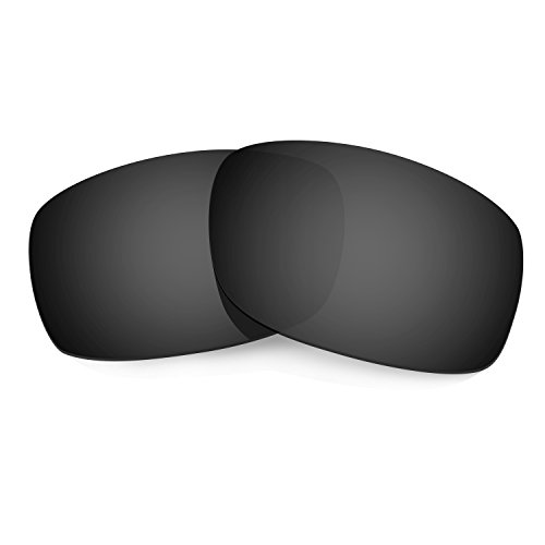 HKUCO Mens Replacement Lenses For Oakley Fives Squared Sunglasses Black Polarized