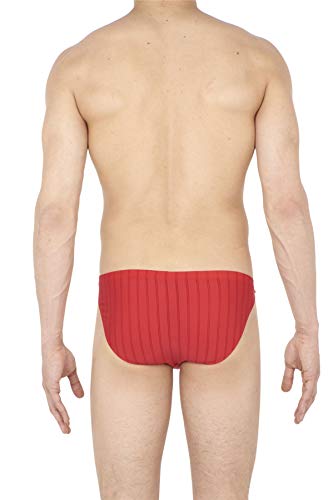 HOM - Para Hombres - Comfort Micro Briefs 'Chic' - Slip semitransparentes - Red - Tamaño L