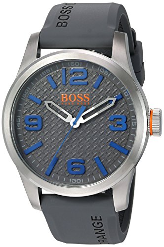 Hugo Boss Orange 1513349 Orange - Reloj analógico de pulsera para hombre, correa de silicona