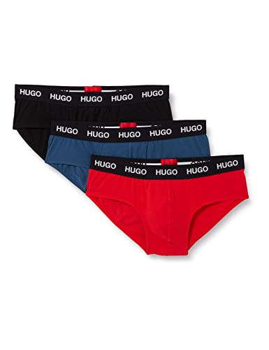 HUGO Hipbrief Tripletpack Calzoncillos para Hombre, Open Miscellaneous964, L