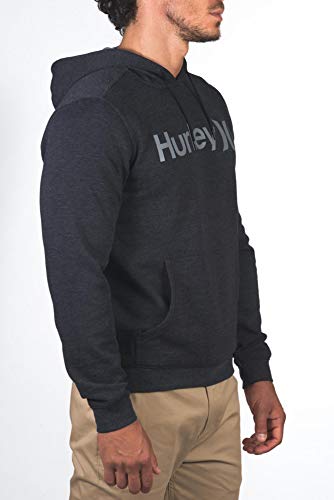 Hurley M One&Only Pullover Sudadera, Hombre, Black Heather, S