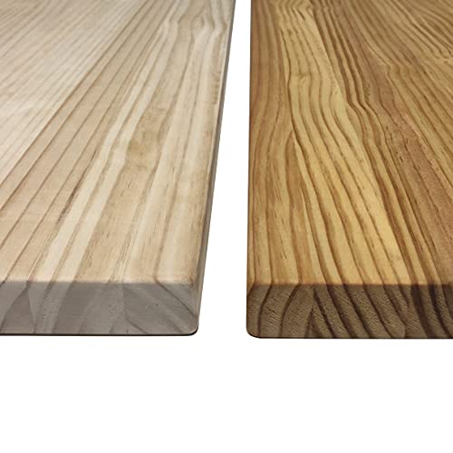 IVERICO® - Tablero de Madera Maciza, Pino Radiata, Natural, Lijado, Cara Principal sin Nudos, para Mesas, Encimeras, Escritorios. Corte a Medida: (30mm, Sin Barnizar, 119 x 60 cm)