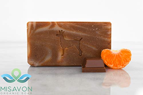 Jabón de manos MISAVON LECHE DE CABRA - cosmética natural con leche de cabra jabón 100% natural aroma a chocolate mandarina vegano hecho a mano 112g