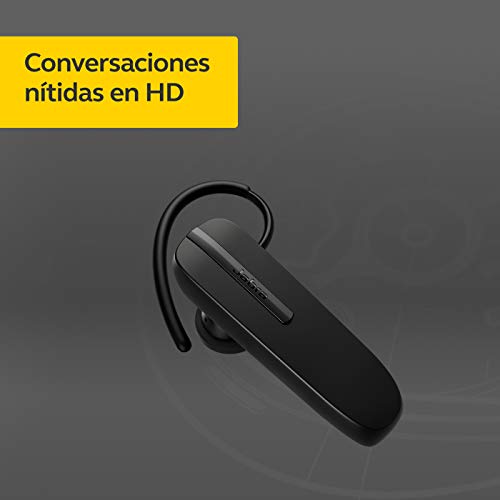 Jabra Talk 5 – Auricular Monoaural In-Ear – Llamadas inalámbricas y claras - Conexión sencilla con dispositivos móviles - Batería de larga duración de hasta 11 horas con una sola carga – Negro