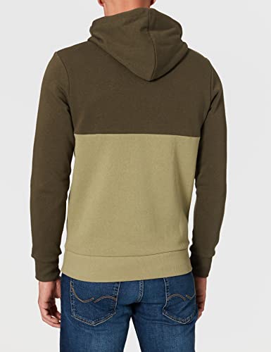 Jack & Jones JCOSTEVE Sweat Hood FST Sudadera con Capucha, Forest Night, L para Hombre