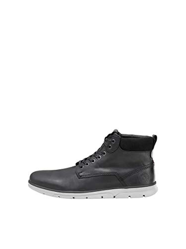 JACK & JONES JFWTUBAR Leather STS, Chukka Boots Hombre, Gris(Anthracite Anthracite), 40 EU