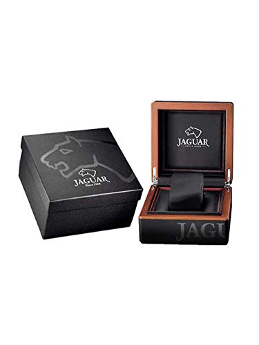 JAGUAR Reloj Modelo J861/7 de la colección Executive, Caja de 43,5 mm Negro con Correa de Acero para Caballero