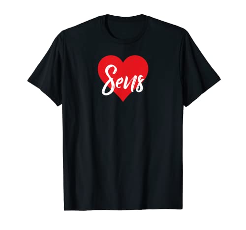 J'aime Sens Francia Femmes Coeur Camiseta