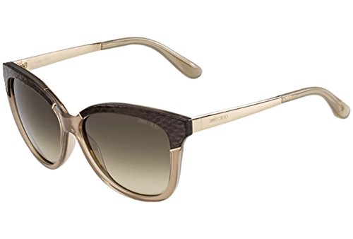 Jimmy Choo - Gafa de sol color marrón con lentes color marrón degradadas