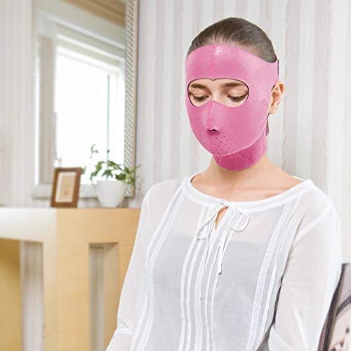 JMTLLMZ Máscara De Estiramiento Facial, Máscara Facial Más Mascarilla Delgada Máscara Ajustada Anti-flacidez Máscara Facial Delgada Máscara Facial Delgada Artefacto Belleza con Correa para El Cuello