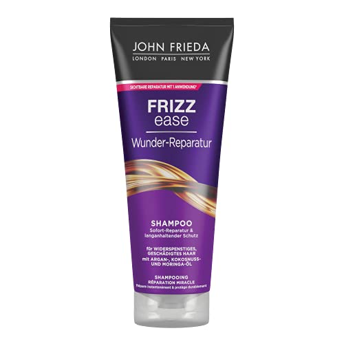 John Frieda Frizz Ease Wunderder - Champú reparador (250 ml) - Reparación inmediata, suavidad y protección duradera