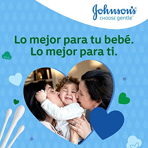 Johnson's Baby Bastoncillos para Bebé con extremos de algodón 100% puro - 1 x 200 bastoncillos