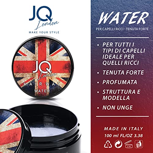 JoyQube Cera profesional masculina al agua rica en argán - Fijación fuerte - para todo tipo de cabellos - Modelado perfumado 100 ml