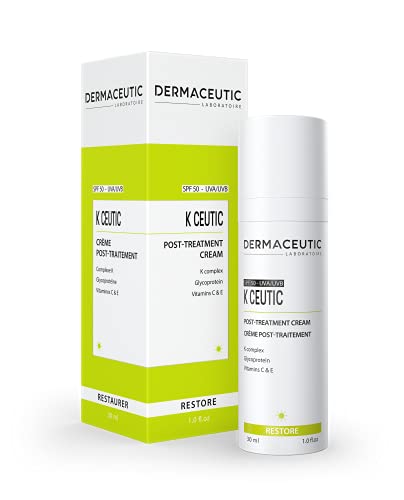 K Ceutic de Dermaceutic - Crema post-tratamiento con complejo K, Glycoproteina, Vitamina C & E y filtros UV, 30 ml